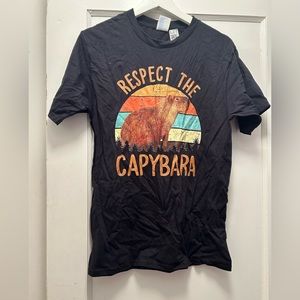 Respect the Capybara adult t-shirt